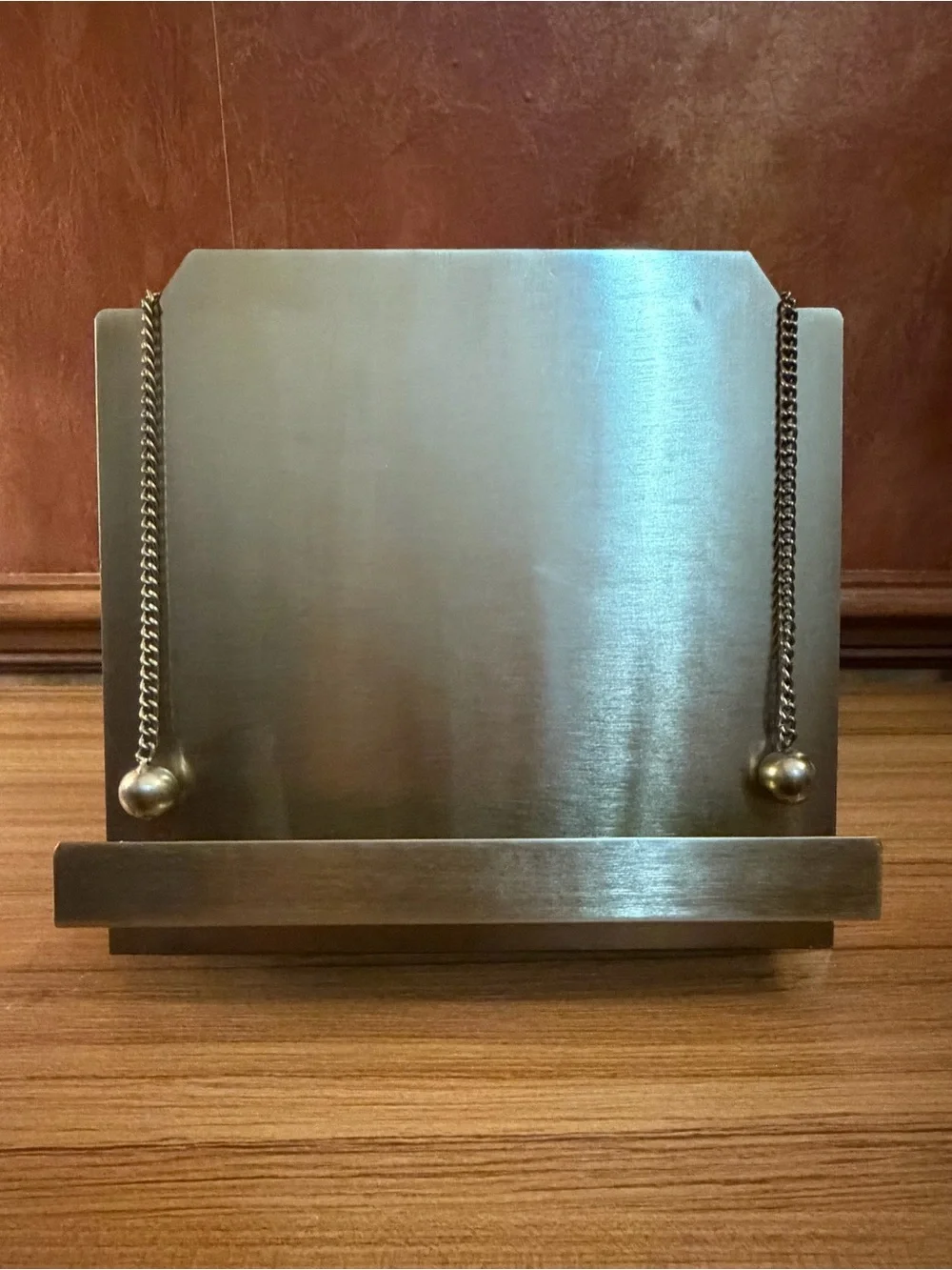 Hearth & Hand with Magnolia Brass Cookbook Holder Stand Weighted Page Chains